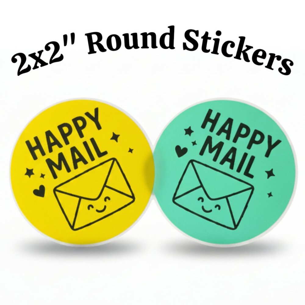 2x2 Circle Sticker -  Additional Sticker Color Options - Picture 2 of 8